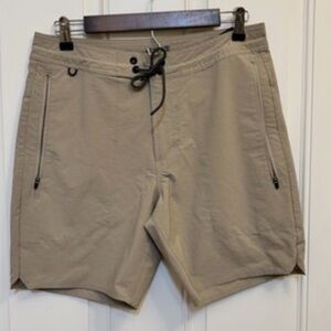 Roark Tan Men's Shorts with Black Drawcord